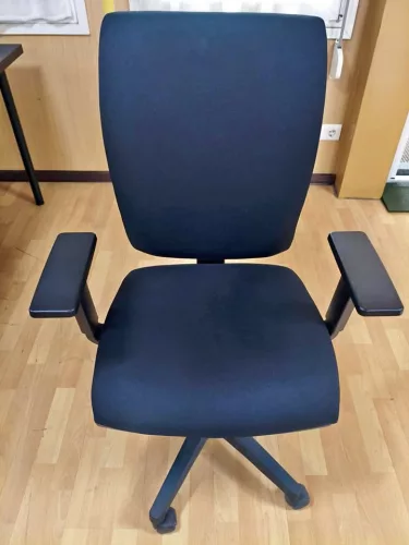 Forgószék irodai CINQUE ASYN LX BR HANS, karfával, fekete, használt