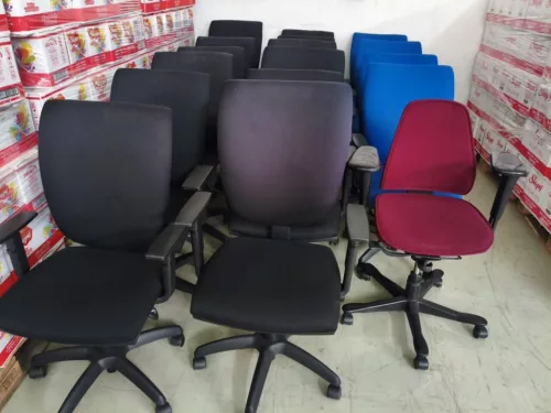 Forgószék irodai CINQUE ASYN LX BR HANS, karfával, fekete, használt