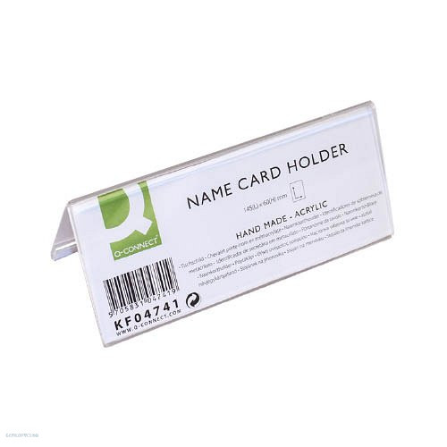 Névtábla tartó asztali 145 x 60 x 2mm Q-Connect KF04741