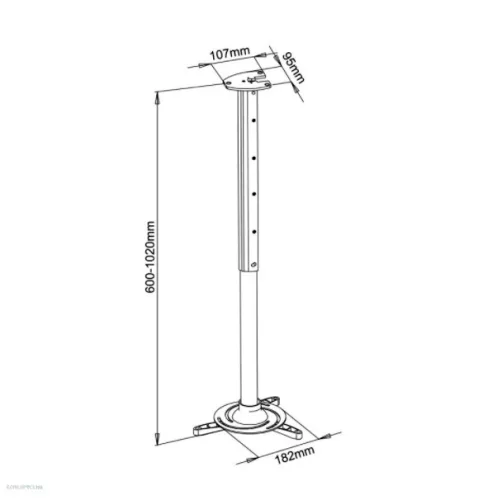 Projektortartó konzol mennyezeti kihúzható SHO 1091 STELL