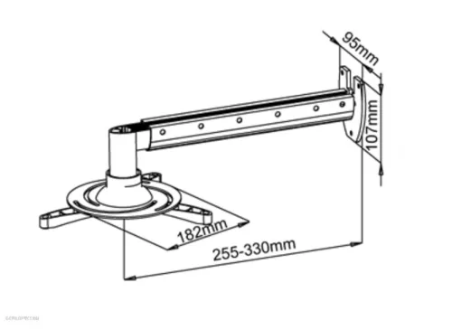 Fali konzol projektorhoz, kihúzható SHO 1092