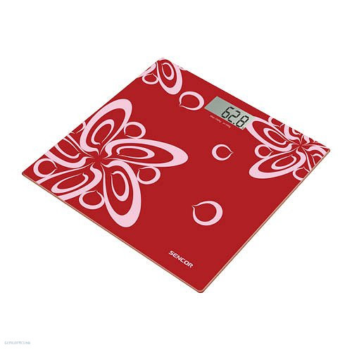 Fitness mérleg edzett üveg mérőfelület SENCOR SBS-2507RD