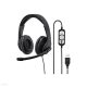 Fejhallgató mikrofonnal Hama USB-300