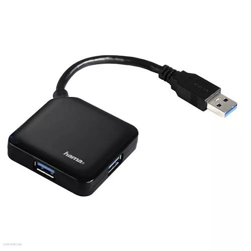 USB Elosztó Hama USB 3.0 HUB 1:4