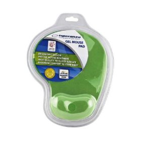 Egérpad csuklótámasszal, Esperanza, zselés, zöld