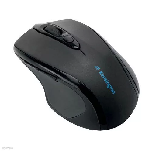Egér, vezeték nélküli, optikai, közepes méret, USB, KENSINGTON
