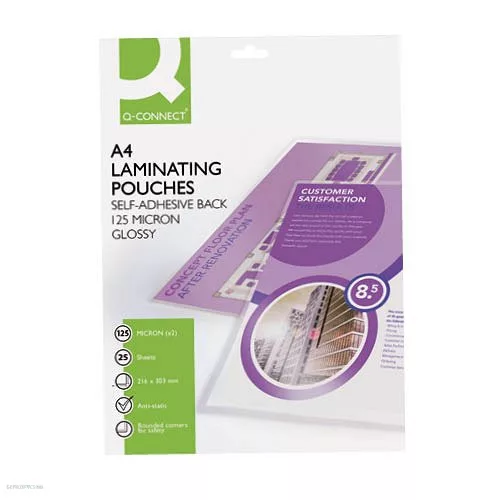 Lamináló fólia A/4 Q-CONNECT hideg KF27058 5db/csom