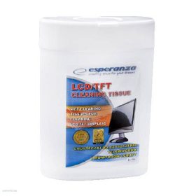 Tisztítókendő nedves ESPERANZA LCD/TFT (100db)