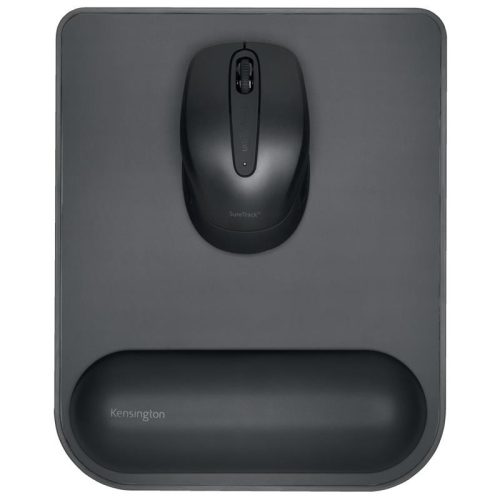 Egérpad csuklótámasszal Kensington ErgoSoft, normál egérhez, fekete