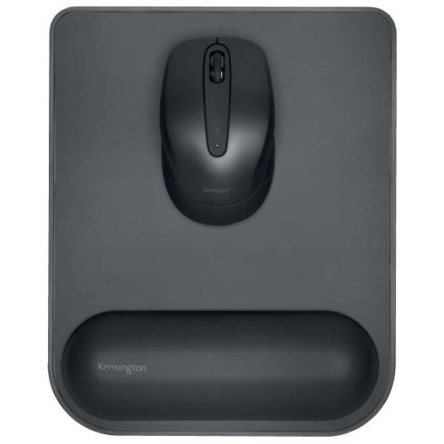 Egérpad csuklótámasszal Kensington ErgoSoft, normál egérhez, fekete
