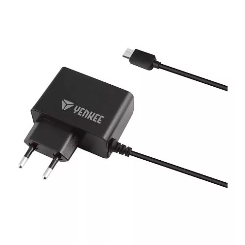Hálózati töltő YENKEE micro USB 2A YAC-2017BK fekete