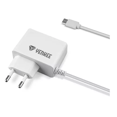Hálózati töltő YENKEE micro USB 2A YAC-2017BK fehér