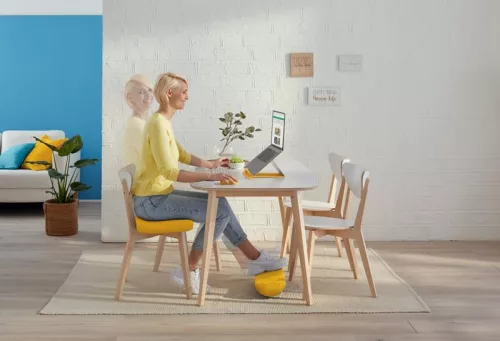 Lábtámasz LEITZ COSY Ergo bársony szürke