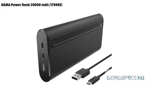 Hordozható akkumulátor HAMA "POWERBANK X20", 20000 mAh 178985