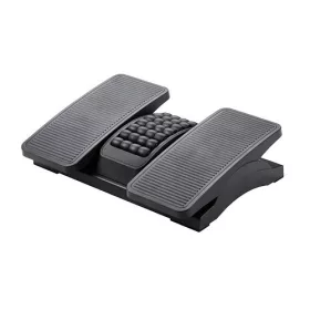   Lábtámasz Q-Connect KF16946, masszírozó görgőkkel, fekete