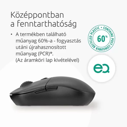 Egér vezeték nélküli, újratölthető, Kensington MY430 EQ, 6 gombos, K75507EU