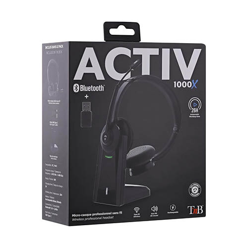 Fejhallgató mikrofonnal TNB ACTIV1000X, vezeték nélküli
