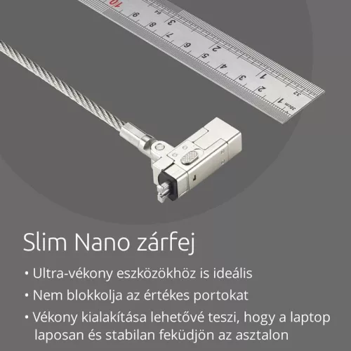 Notebook zár kulcsos, NanoSaver 2.0 EQ K60630WW