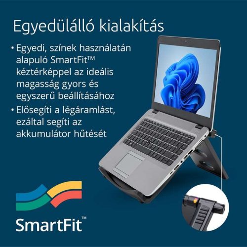 Notebook állvány, Kensington EQ SmartFit® Easy Riser™