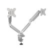 Monitortartó kar Fellowes Platinum Series™ Dual, két monitorhoz, ezüst