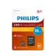 Memóriakártya Philips Micro SDHC, 16GB, Class 10 + adapter