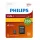 Memóriakártya Philips Micro SDXC, 256GB, Class 10 + adapter