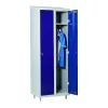 Fém öltözőszekrény INTRA, 2 hosszúajtós, kék/szürke