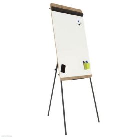   Flipchart tábla Standard FC610H 3 lábú állvánnyal, fa hatású Franken