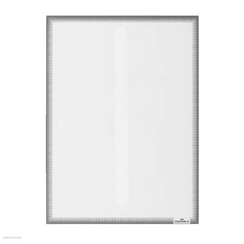 Információs tasak A4, DURABLE 501457 elektrosztatikus rögzítéssel 5db/csm