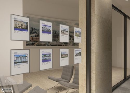 Információs tasak A4, DURABLE 501457 elektrosztatikus rögzítéssel 5db/csm