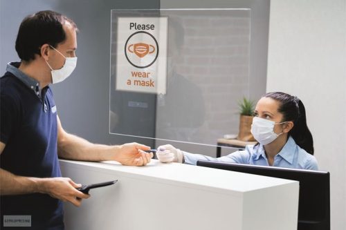 Információs tasak A4, DURABLE 501457 elektrosztatikus rögzítéssel 5db/csm