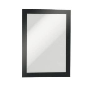  Infokeret A/5 DURAFRAME® öntapadós hátlap, mágneses előlap fekete