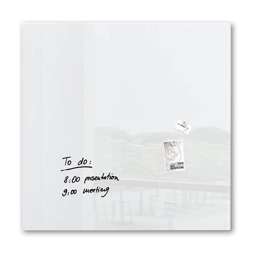 Üvegtábla mágneses szuper fehér SIGEL GL201 1000 x 1000 x 18 mm