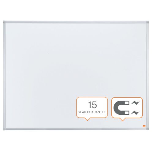 Fehértábla Nobo Essentials, acél, mágneses, 150 x 100 cm, fehér