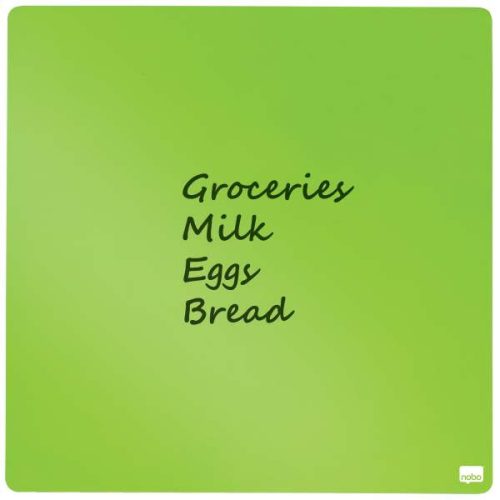 Üzenőtábla 36 x 36 cm, mágneses, írható, fekete, Nobo