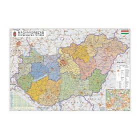   Szurkatábla, 140 x 100 cm, Magyarország közigazgatása és közlekedése, fémkerettel