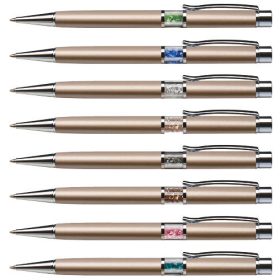   Golyósirón, Made With Swarowski Elements, középen kristályokkal töltve, 13,5 cm, fehér