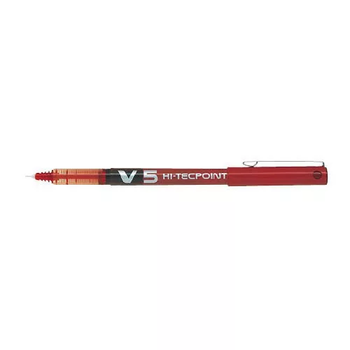 Rollerirón V5 folyékony tintás tűhegyű piros