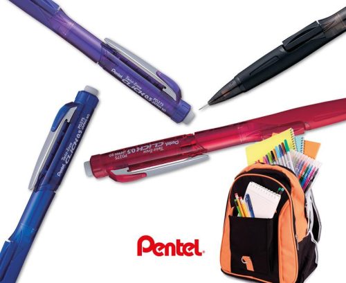 Pixirón 0,5mm Pentel TwistErase SideClick PD275T-színes test fekete