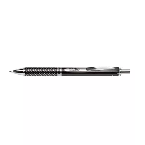 Rollerirón PENTEL Energel BL407 prémium színes fém test sötétszürke