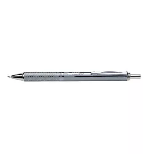 Rollerirón PENTEL Energel BL407 prémium színes fém test ezüst