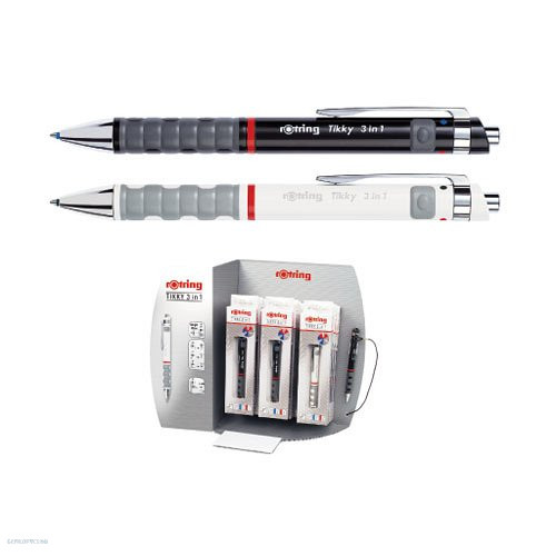 Multifunkciós toll Rotring Trio-Pen Tikky 3 in 1 (fekete test/0,5mm)