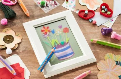 Pasztell Stabilo Woody 3in1 krétaceruza pasztell kék