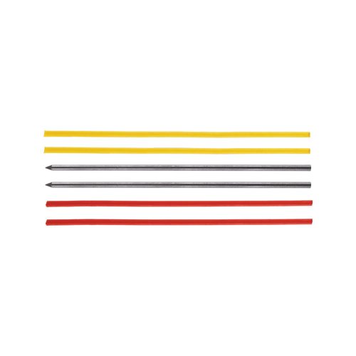 Utántöltő bél mélyfurat jelölőhöz Edding 8881, 2 grafit + 2 piros + 2 sárga, 6 darabos készlet