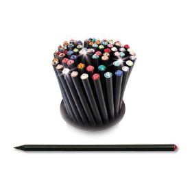   Grafitirón végén SWAROVSKI® kristállyal fekete test 17,5 cm light siam sötéttürkiz