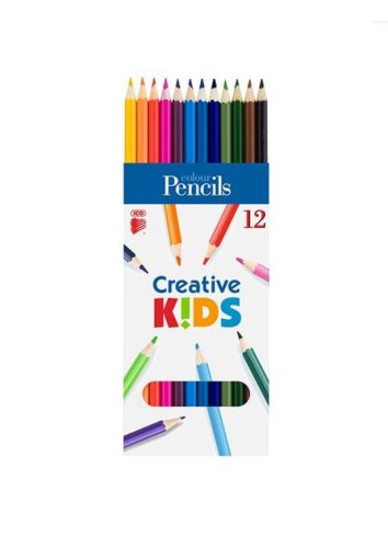 Színes ceruza ICO Creative Kids festett, 12 darabos készlet