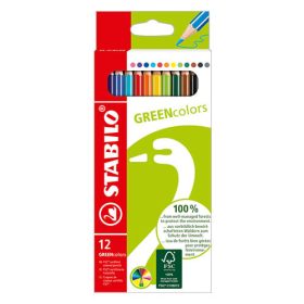 Színes ceruza Stabilo GREENcolors, 12 darabos készlet