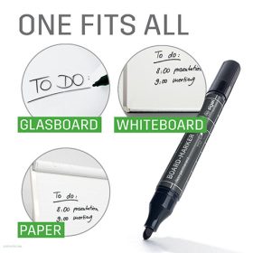 Táblamarker Sigel kerekhegyű 2-3 mm 4db fekete BA012