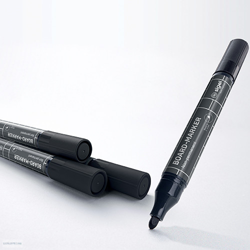 Táblamarker Sigel kerekhegyű 2-3 mm 4db fekete BA012