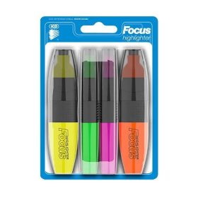 Szövegkiemelő ICO Focus, 4 db-os készlet